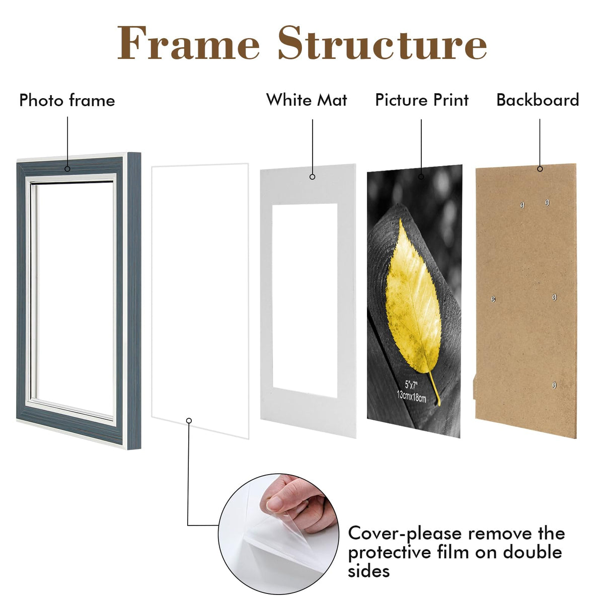 Daofary vintage-color frames add farmhouse charm to any room
