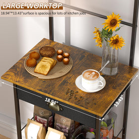 DAOUTIME corner stand fits small spaces, freeing counter and tabletop area.
