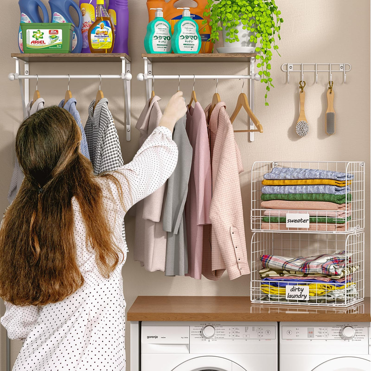 DAOUTIME DIY installation kit enabling custom shelf layout
