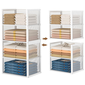 DAOUTIME durable stackable storage ideal for entryway organization.