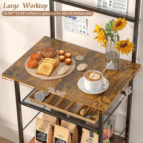 DAOUTIME microwave-ready top layer frees counter space when in use