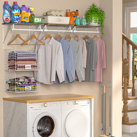 DAOUTIME rust-resistant wire baskets for durable storage