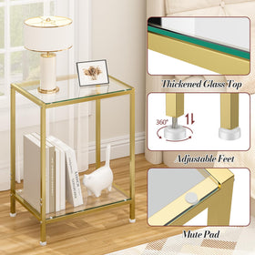 DAOUTIME two-tier shelf design reduces clutter and improves organization.