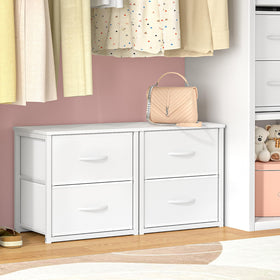 DAOUTIME under-bed storage use case showing compact, discreet organization.