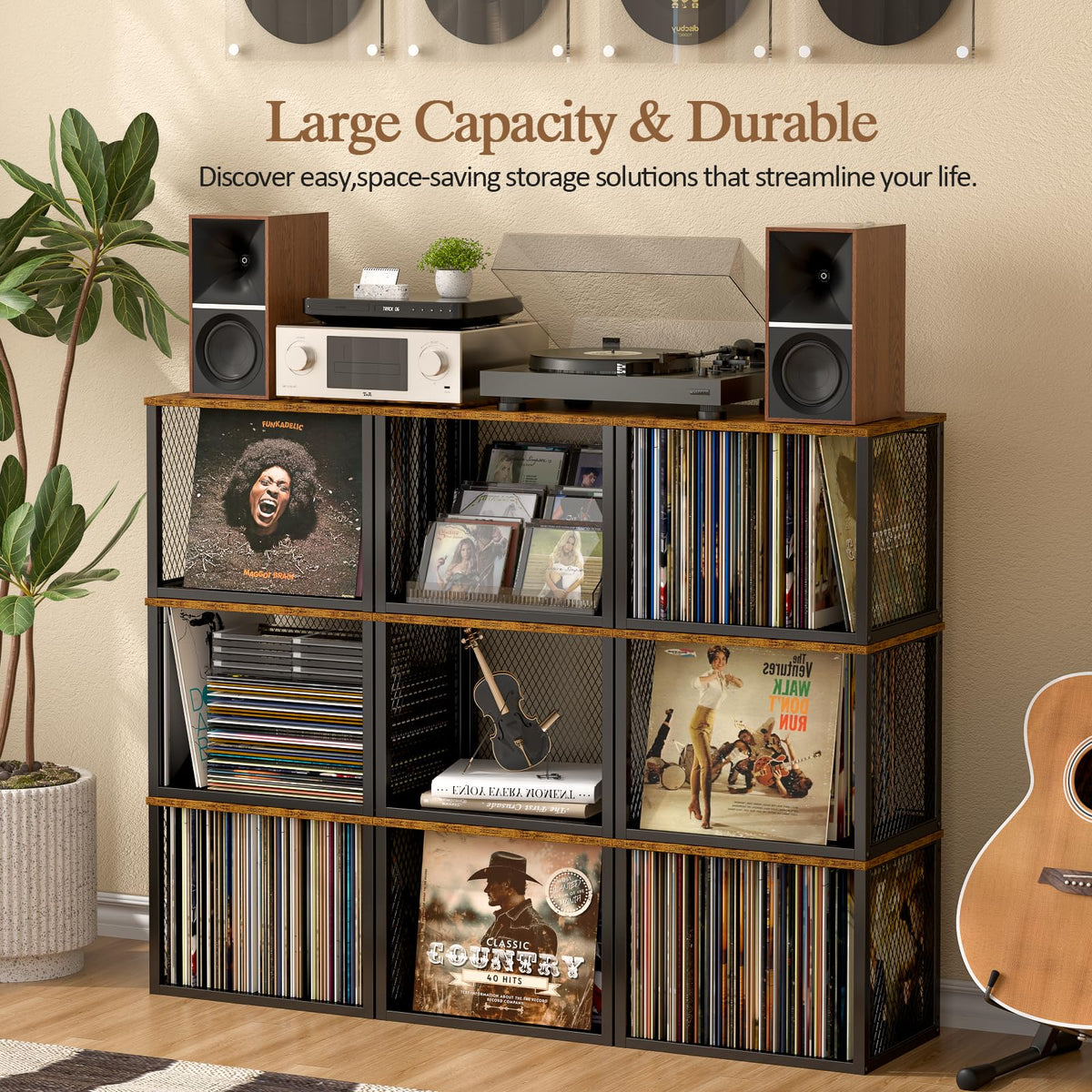 DAOUTIME versatile storage stores towels, toys, and documents neatly.