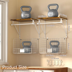 DAOUTIME versatile wall shelf design suitable for multiple rooms