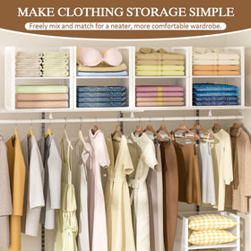 DAOUTIME wooden-panel storage bin for kitchen and pantry organization.