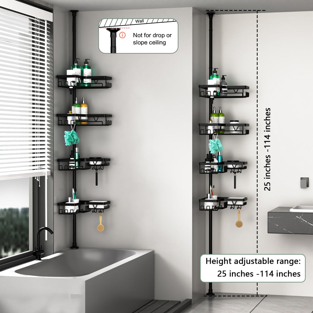 DAOYA installation guide for corner mount demonstrates quick, tool-free setup on horizontal surfaces.