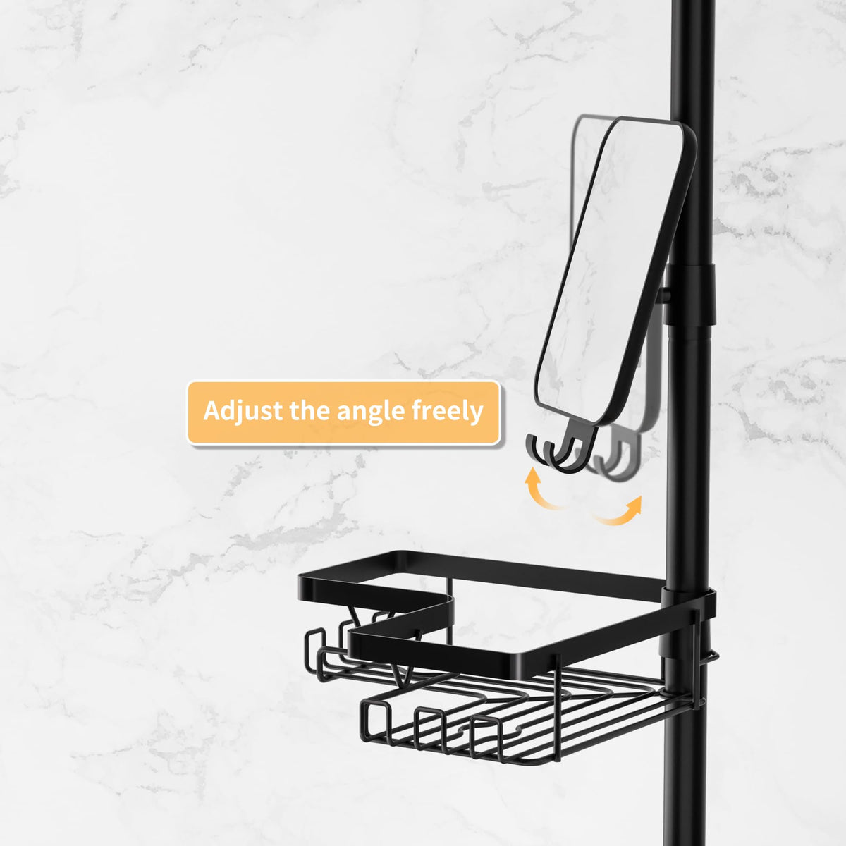 DAOYA open-grid baskets provide quick drainage in the shower