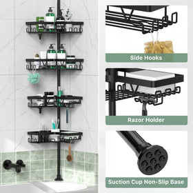 DAOYA waterproof finish ensures long-lasting use in wet bathrooms and showers.