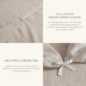 DAPU corner ties secure the insert for a tidy settled look.