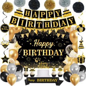 DARUNAXY birthday banner backdrop for stylish indoor celebrations and photo-ready moments.