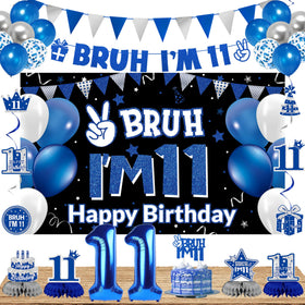 DARUNAXY Bruh I’m 11 banner backdrop for celebrations.