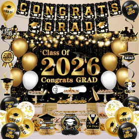 DARUNAXY Class of 2026 decoration set offers cohesive styling