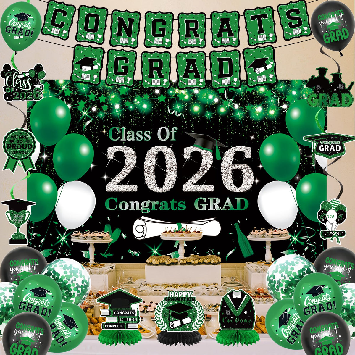 DARUNAXY All-in-one set simplifies planning with cohesive greens and blacks