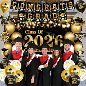 DARUNAXY gold confetti balloons enhance celebratory details