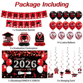 DARUNAXY Grad balloon set for festive color contrast.