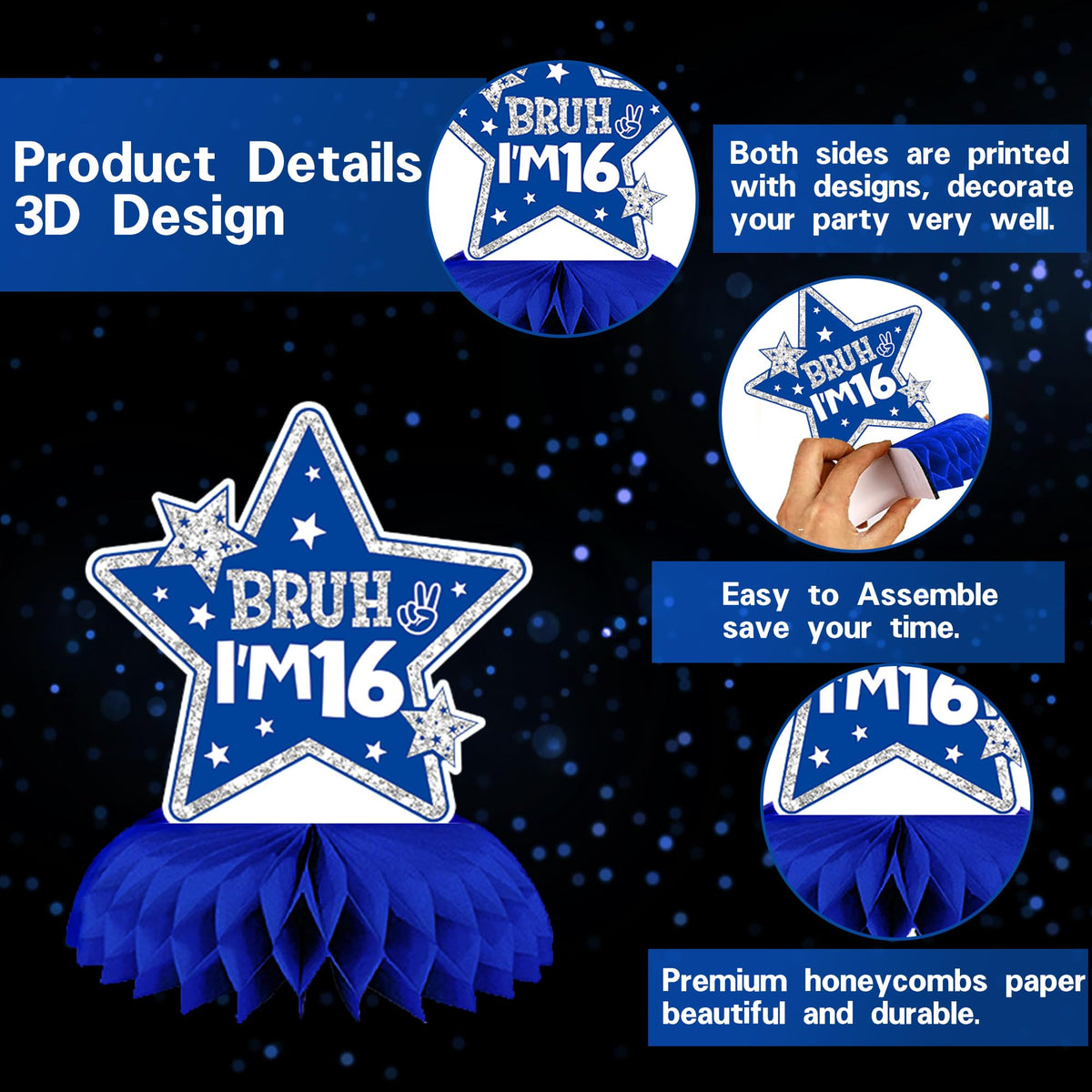 DARUNAXY latex balloons in blue and silver offer versatile decor for indoor or outdoor celebrations.