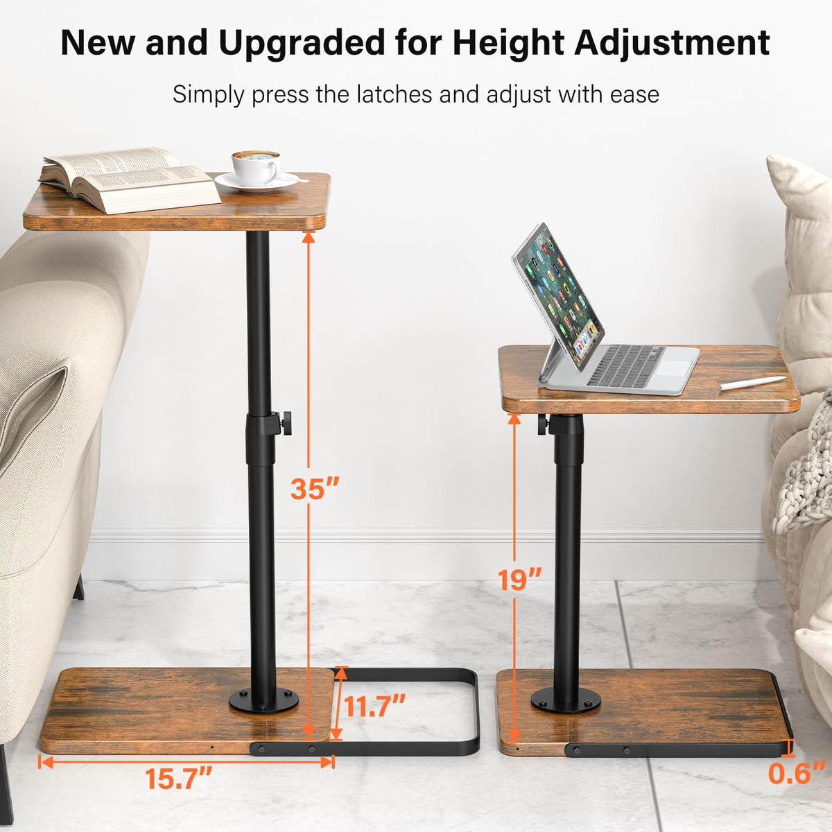 Dataroad Selead TV Tray saves space beside the couch for snacks