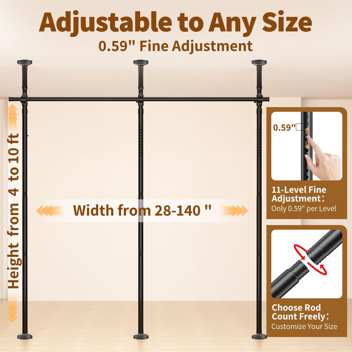 Daurore Paw adjustable height and width for a customized fit.