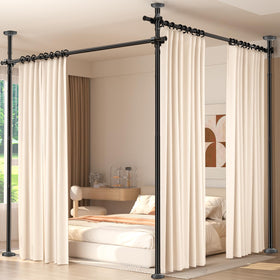 Daurore Paw room divider with no-drill installation for rental spaces.