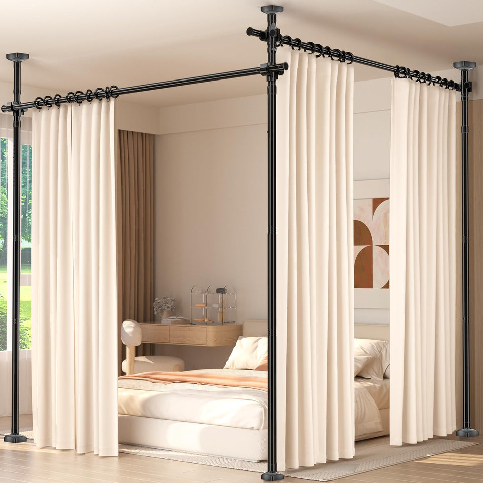 Daurore Paw room divider with no-drill installation for rental spaces.