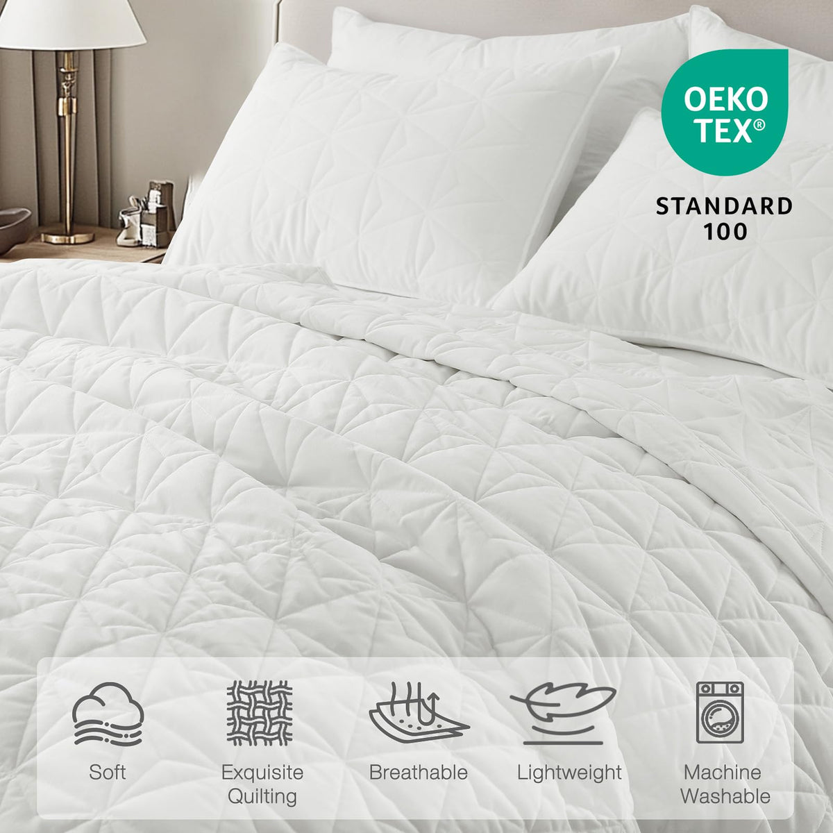 DAWNDIOR quilt close-up shows fine-striped corduroy texture and richness.