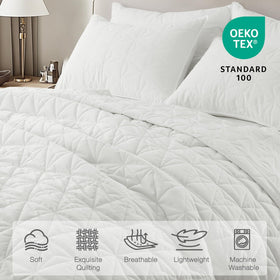 DAWNDIOR quilt close-up shows fine-striped corduroy texture and richness.
