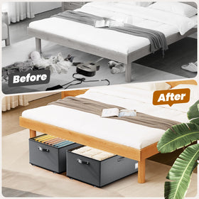 Dayacoco under-bed storage showcases 65L capacity for clothes and blankets