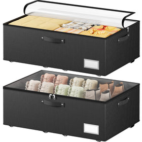 Dayacoco under bed storage with 65L capacity for bedroom organization.
