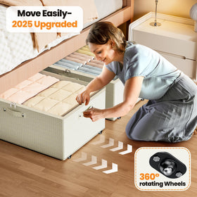 Dayacoco under-bed storage ideal for dorm rooms and compact living spaces.