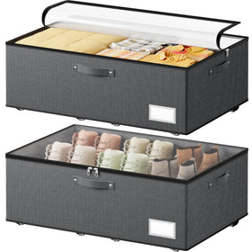 Dayacoco under-bed storage with wheels glides smoothly for organization
