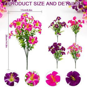 Daynight rose-red petunias close-up bloom shows vibrant color and realistic texture.