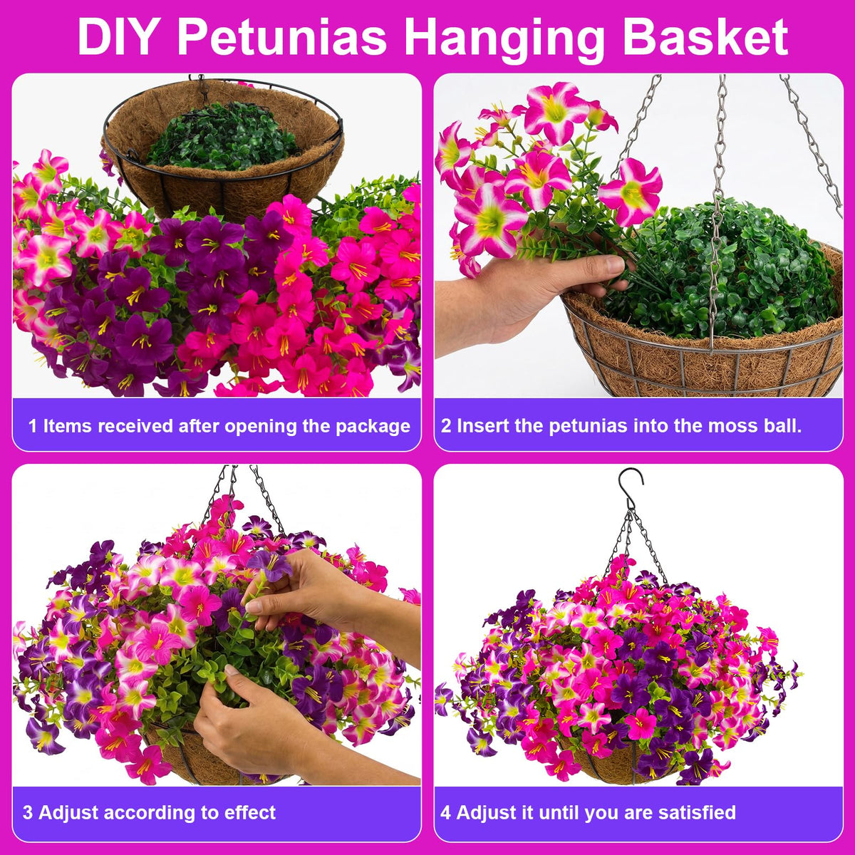 Daynight UV-resistant materials keep petals bright under sun.