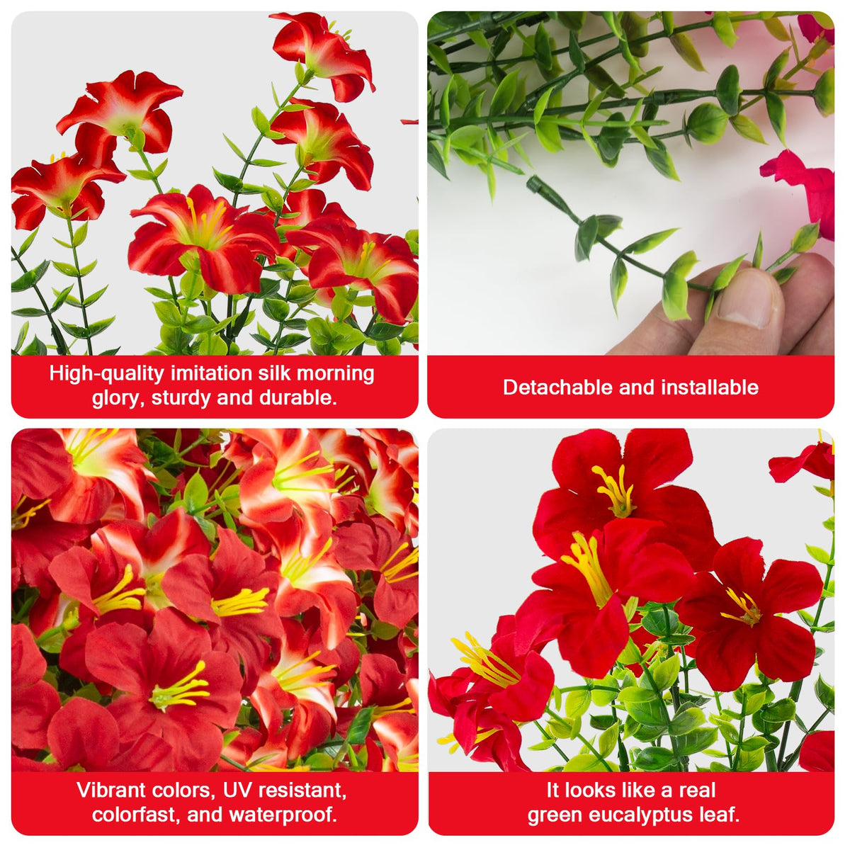 Daynight flexible installation for petunias—arrange anywhere you like.