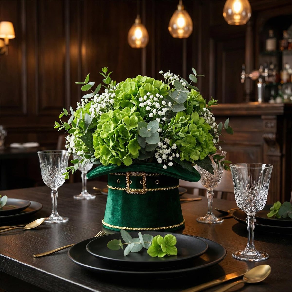 Daynight hydrangea artificial flowers outdoor green 4pcs, wedding decor