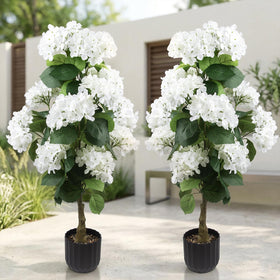 Daynight hydrangea tree 3ft set enhances indoor porch decor.