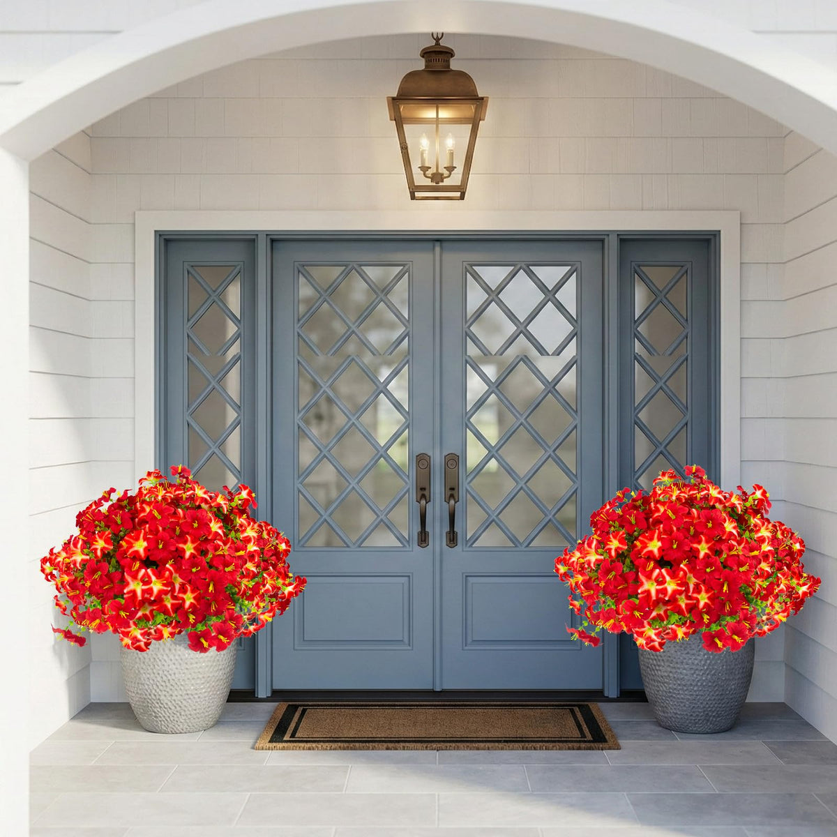 Daynight realistic petunias for garden borders and porches.