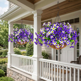 Daynight UV-resistant silk petunias maintain bright color without fading in harsh sunlight.