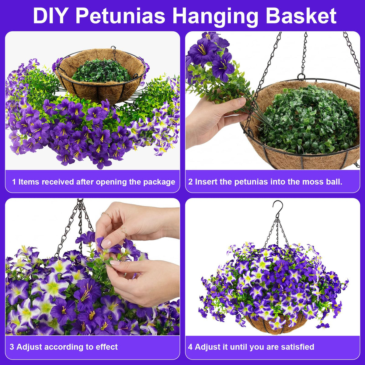 Daynight weatherproof faux flowers resist sun and rain for year-round display.