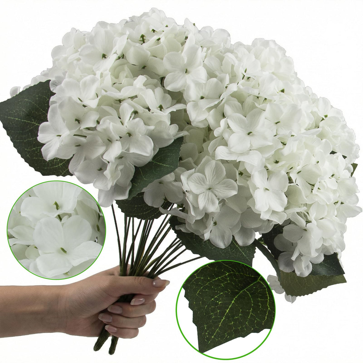 Daynight wedding hydrangea silk stems add elegance to receptions.