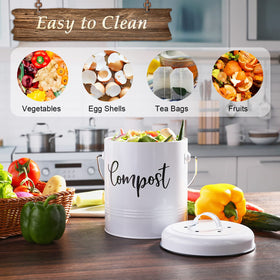 DAYYET charcoal filters help control odors during daily waste collection.