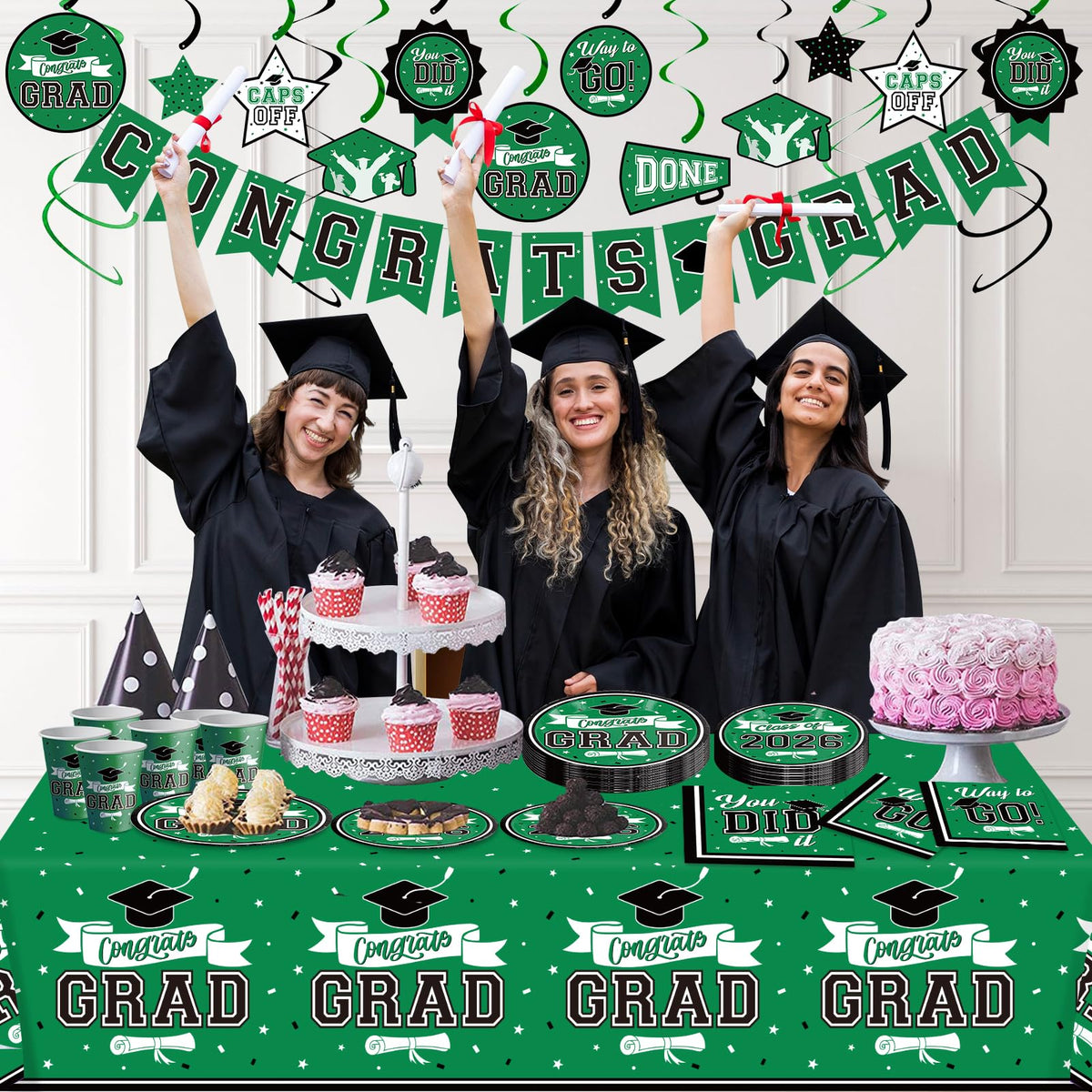 DAZONGE graduation dessert plates 7 inch ideal for desserts and photos