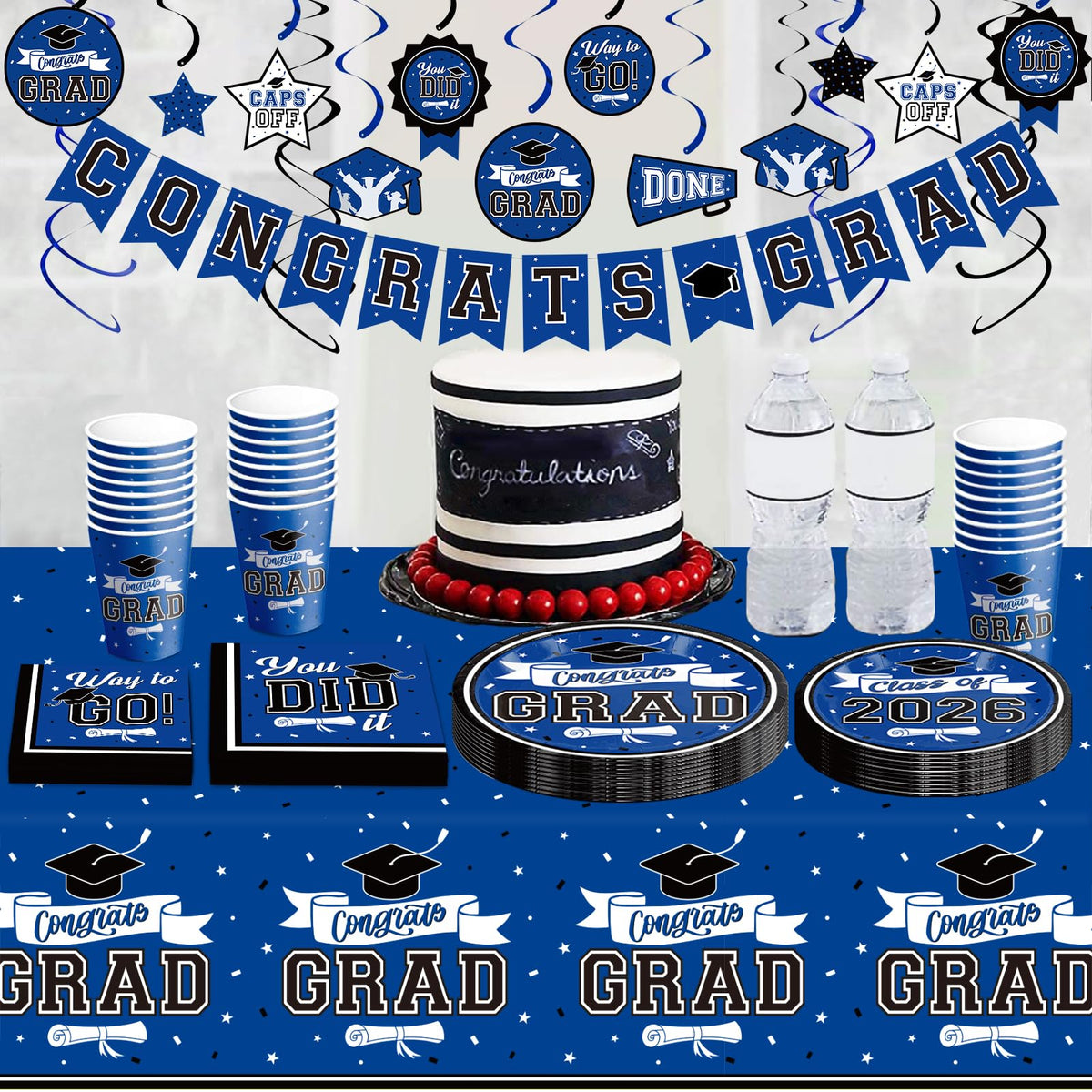 DAZONGE Congrats Grad banner for photo-worthy party entrances.