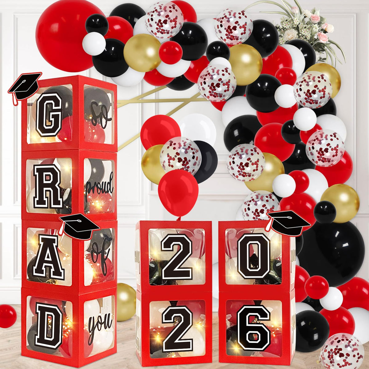DAZONGE graduation boxes 2026 display for festive entrance decor