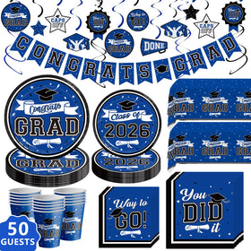 DAZONGE graduation plates (9 inch) for convenient serving at your celebration.