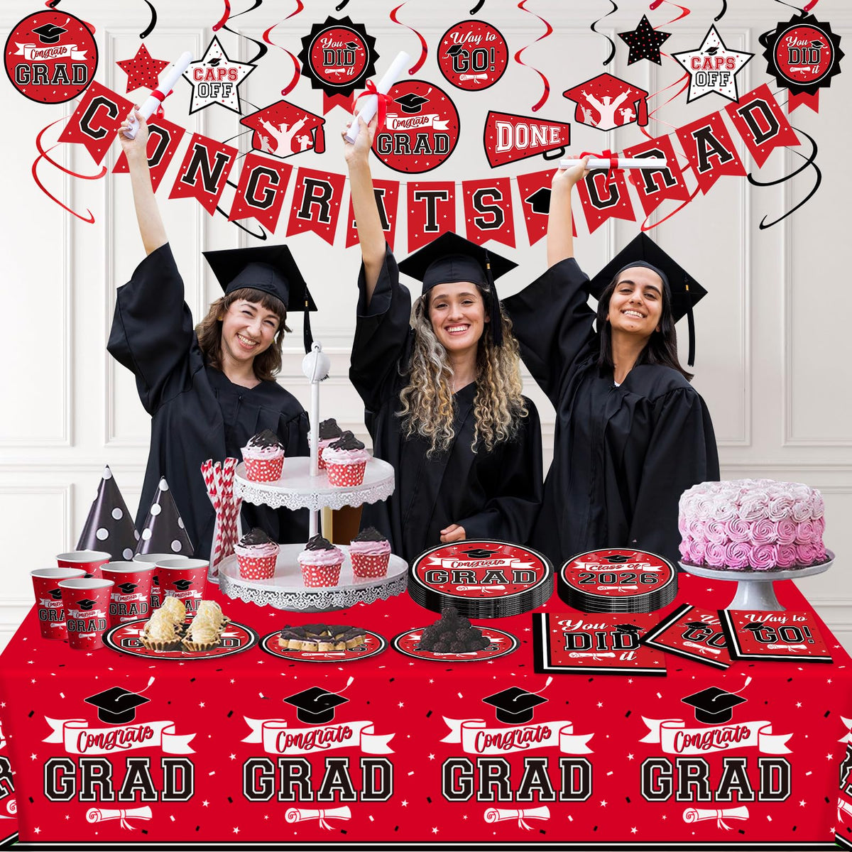 DAZONGE graduation tablecloth 54x110 inches protects surfaces and ties decor together