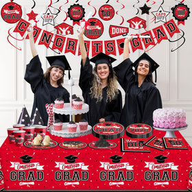 DAZONGE graduation tablecloth 54x110 inches protects surfaces and ties decor together