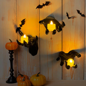 DAZONGE Halloween decor on wall setup boosts atmosphere.