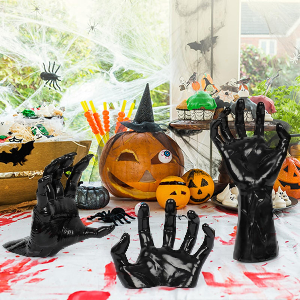 Multiple DAZONGE hands increase spooky atmosphere and impact.